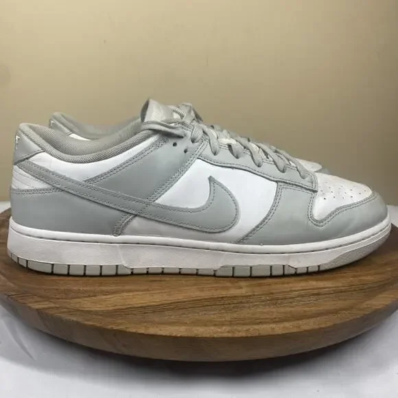 Nike Dunk Low Grey Fog Mens White And Grey Size 14 Low Top Shoes Sneakers - Picture 1 of 10